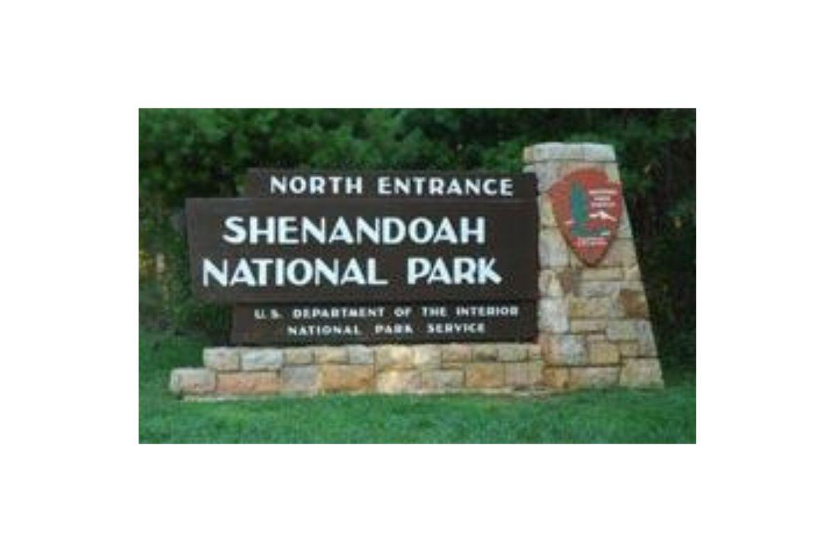 Shenandoah National Park sign