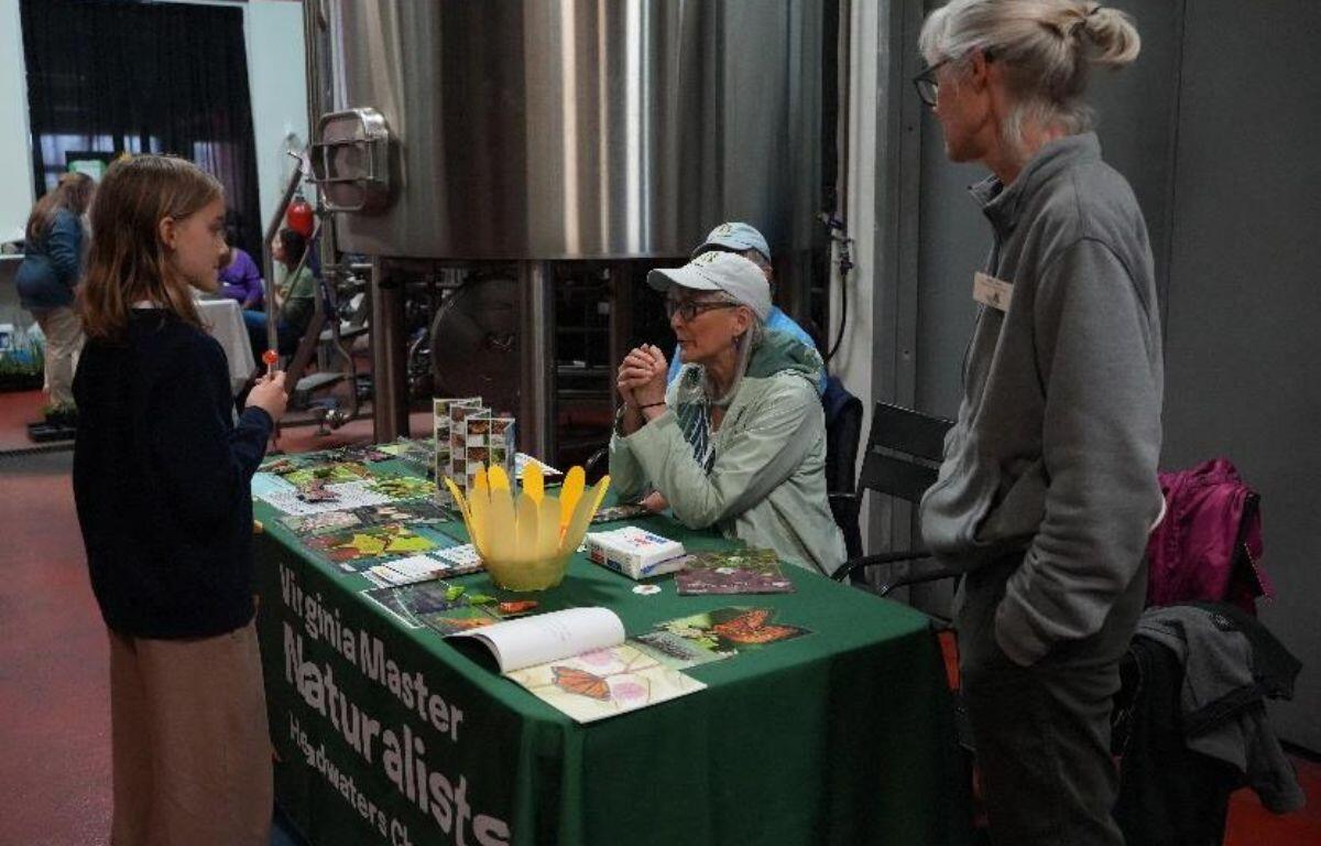 The Virginia Master Naturalists education station at Pollinators in Your Yard event.