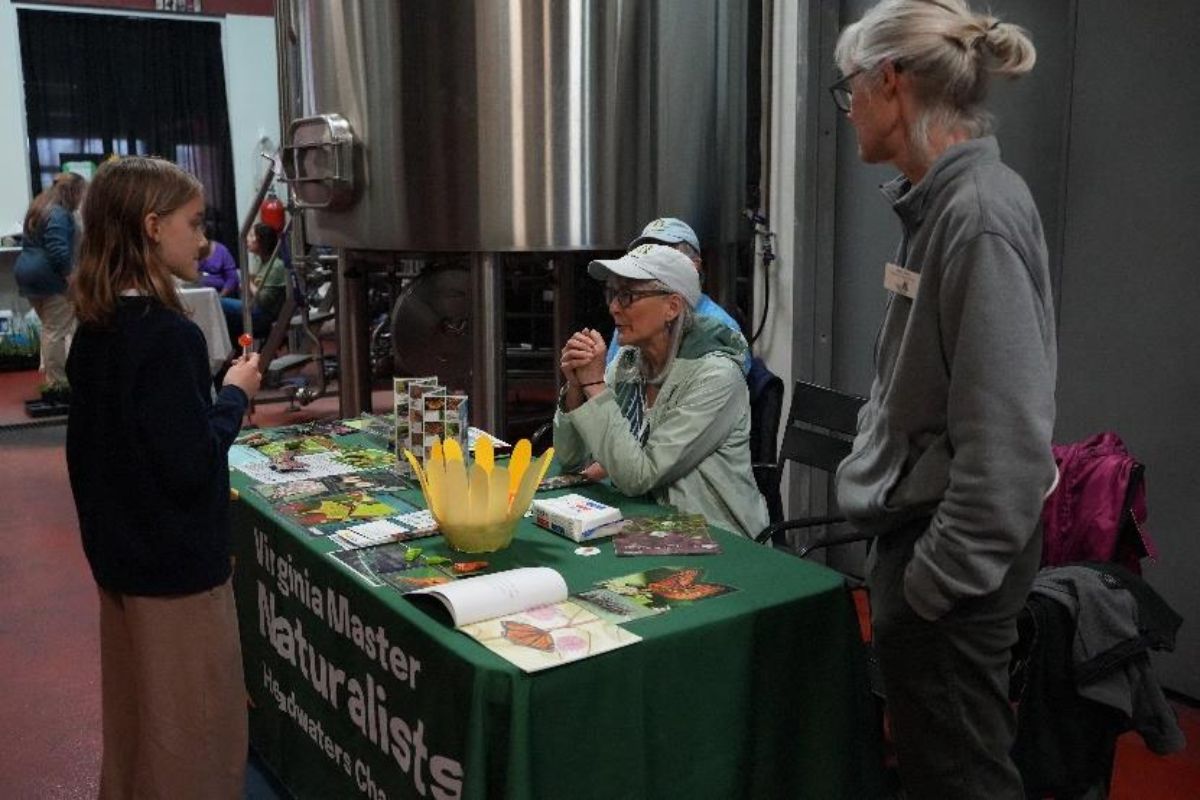The Virginia Master Naturalists education station at Pollinators in Your Yard event.