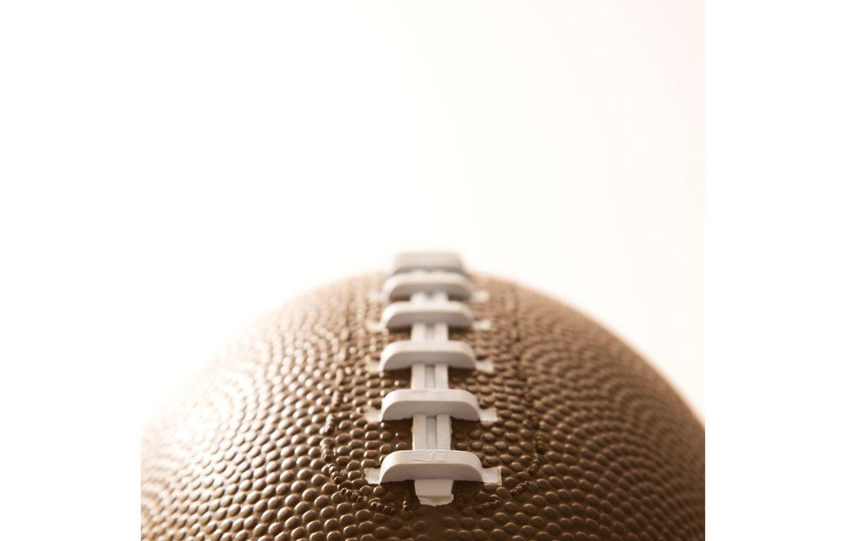 A football on a white background