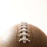 A football on a white background