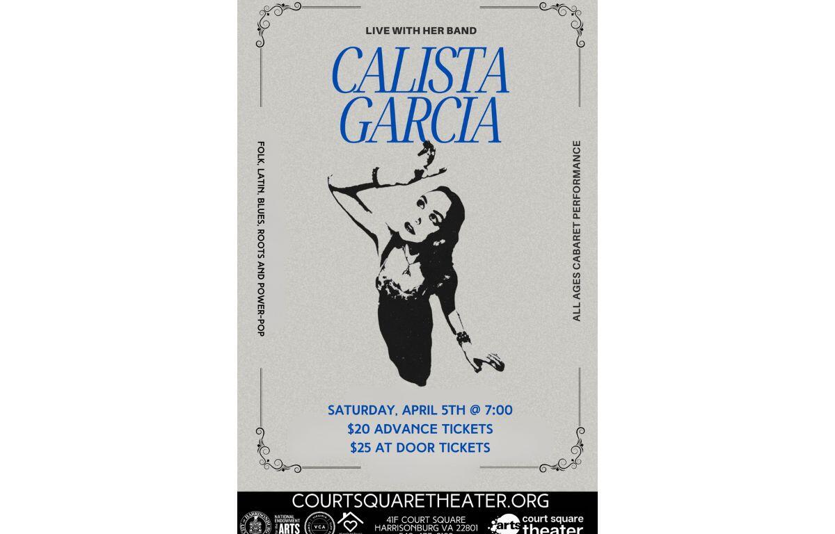A poster of Calista Garcia