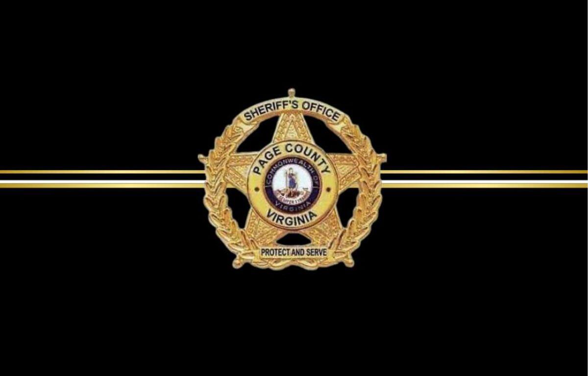 Page County Sheriff's Office sheriff's badge.
