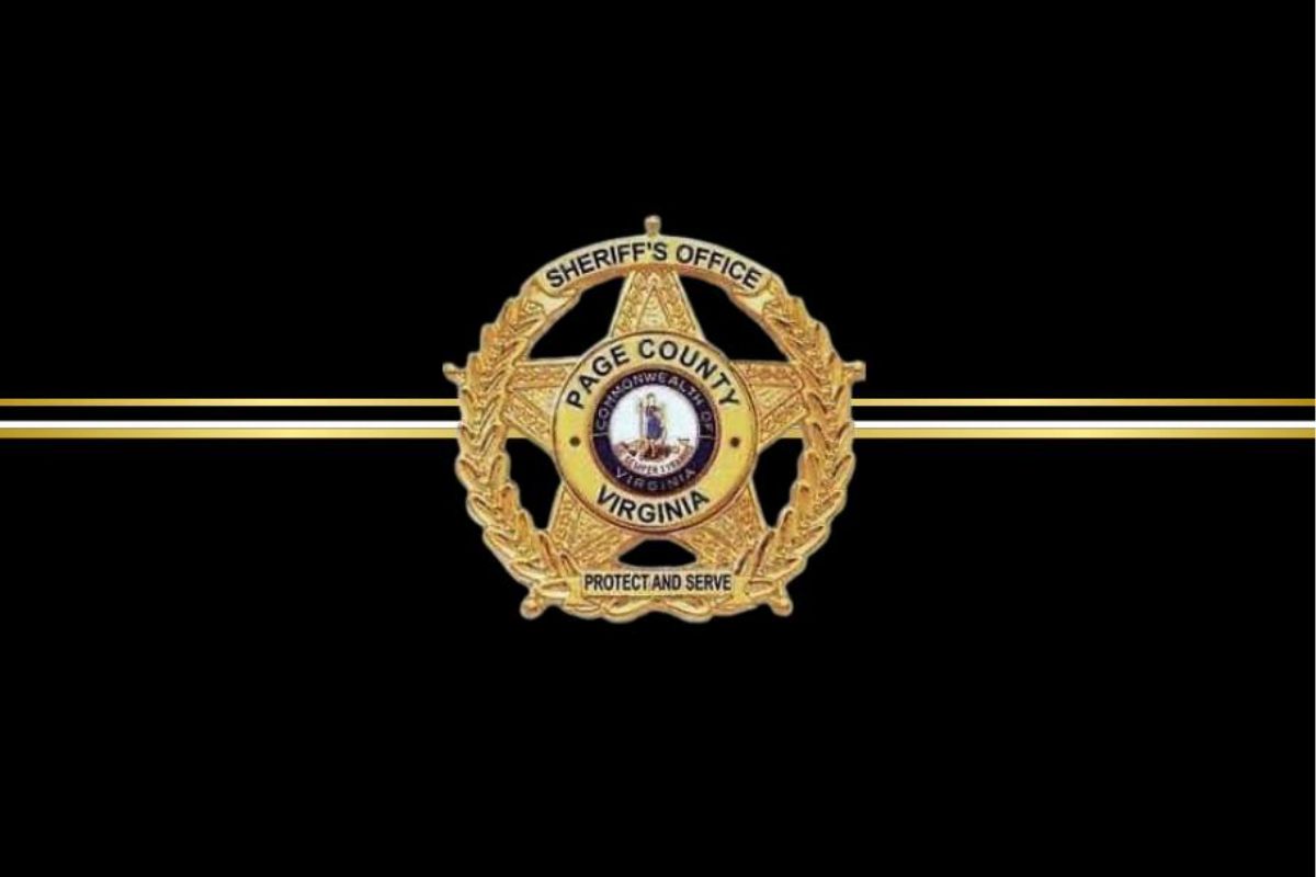 Page County Sheriff's Office sheriff's badge.