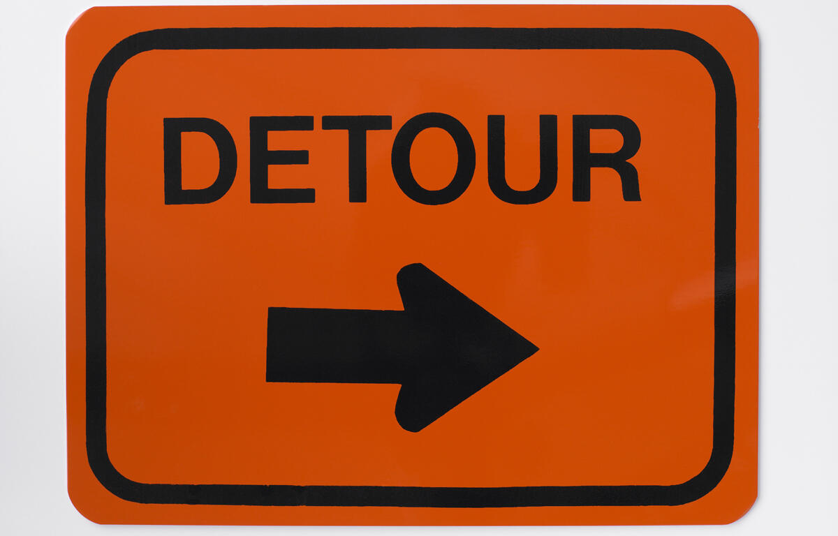 Detour Road Sign