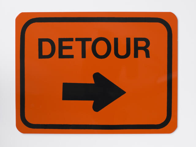Detour Road Sign