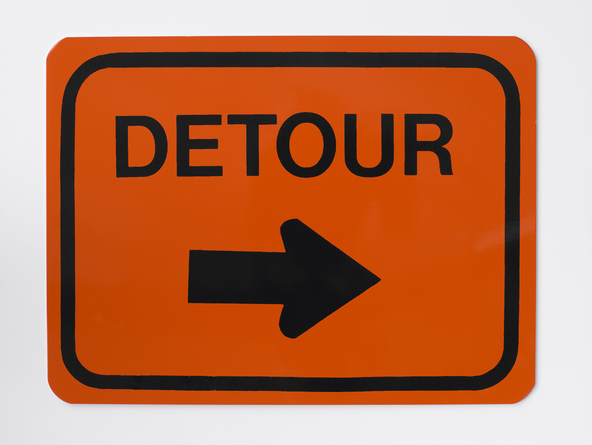 Detour Road Sign