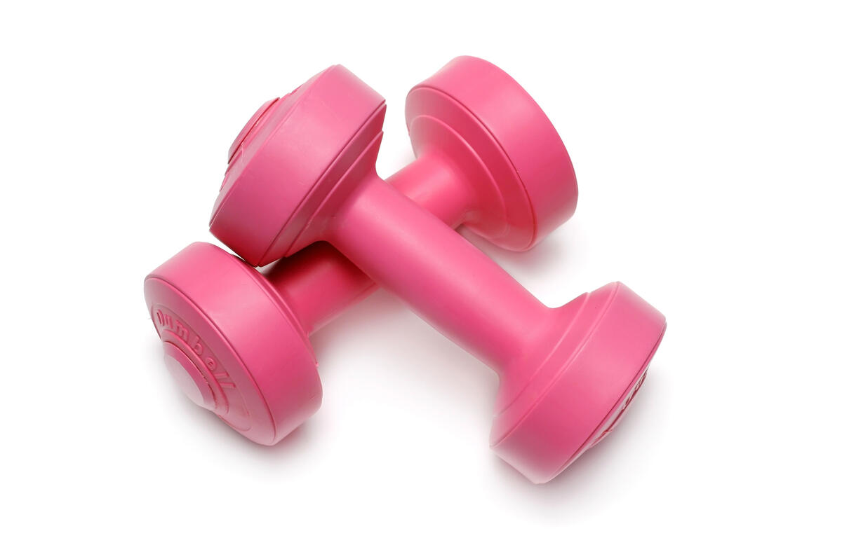 dumbbell isolated on white background