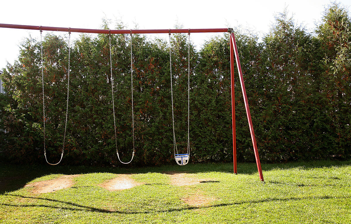 Outdoors swing set