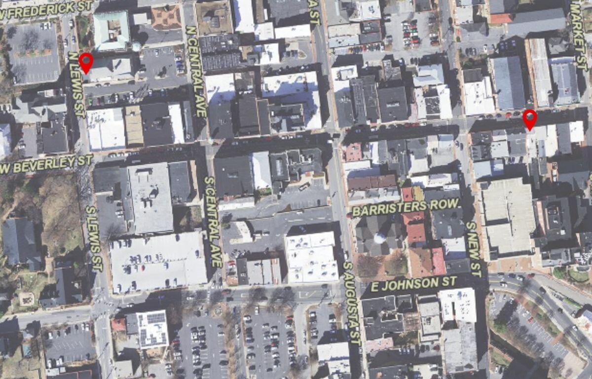 Map of Staunton road closures