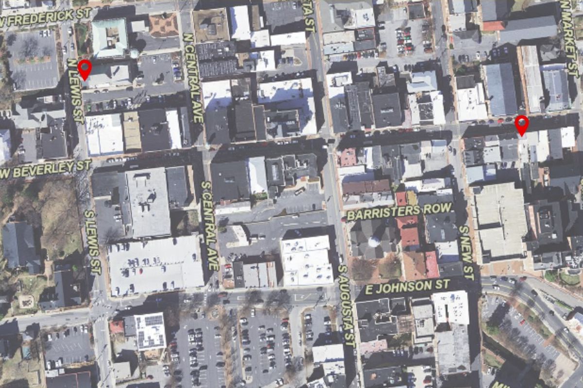 Map of Staunton road closures
