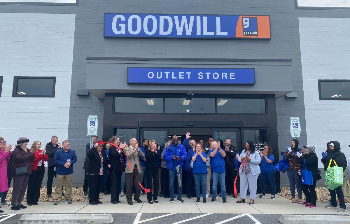 Goodwill Outlet Store ribbon cutting ceremony