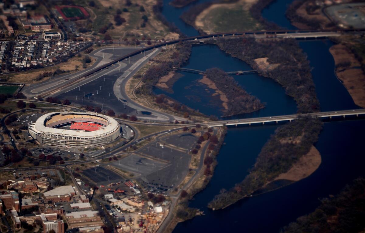 Areial shot of RJK Stadium
