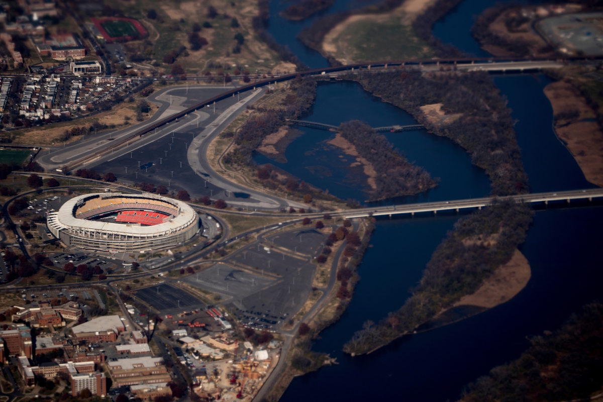 Areial shot of RJK Stadium