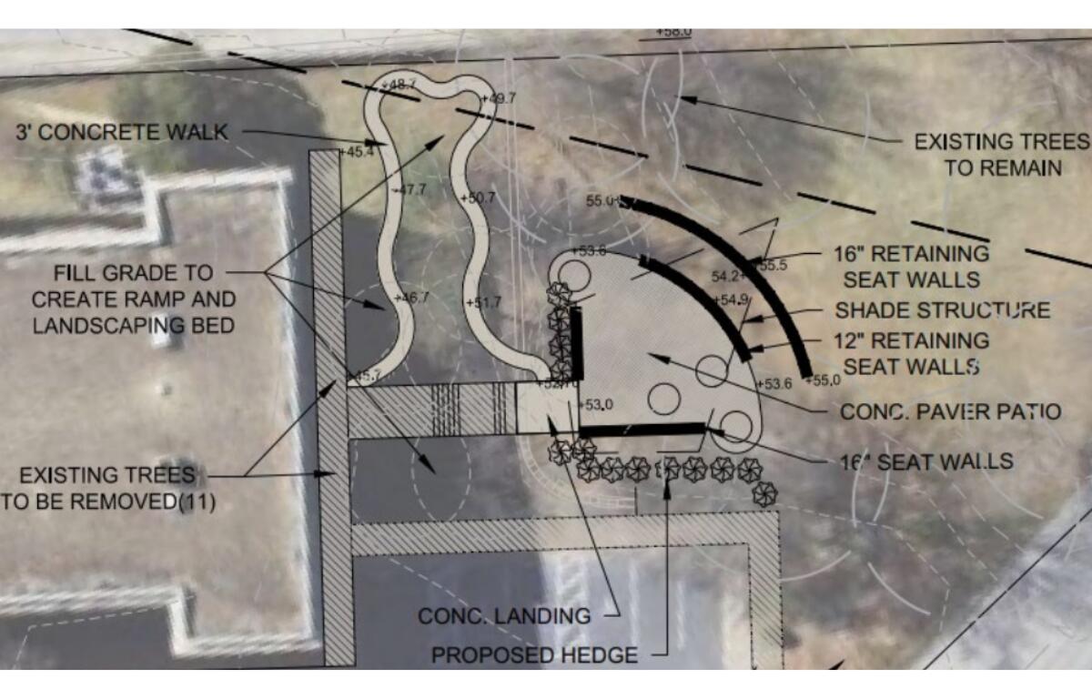 Ground plans for Staunton Library Terrace.