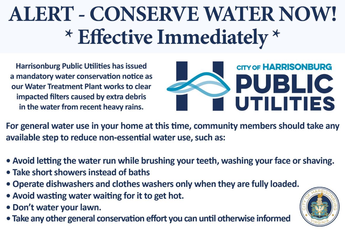 City Issues Mandatory Water Conservation Notice Effective Immediately 