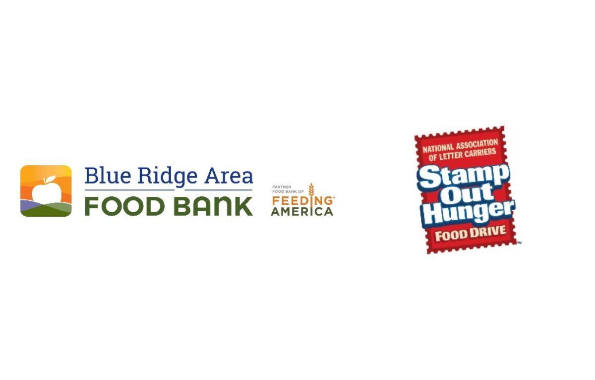 Stamp Out Hunger Food Drive and Blue Ridge Area Food Bank logos
