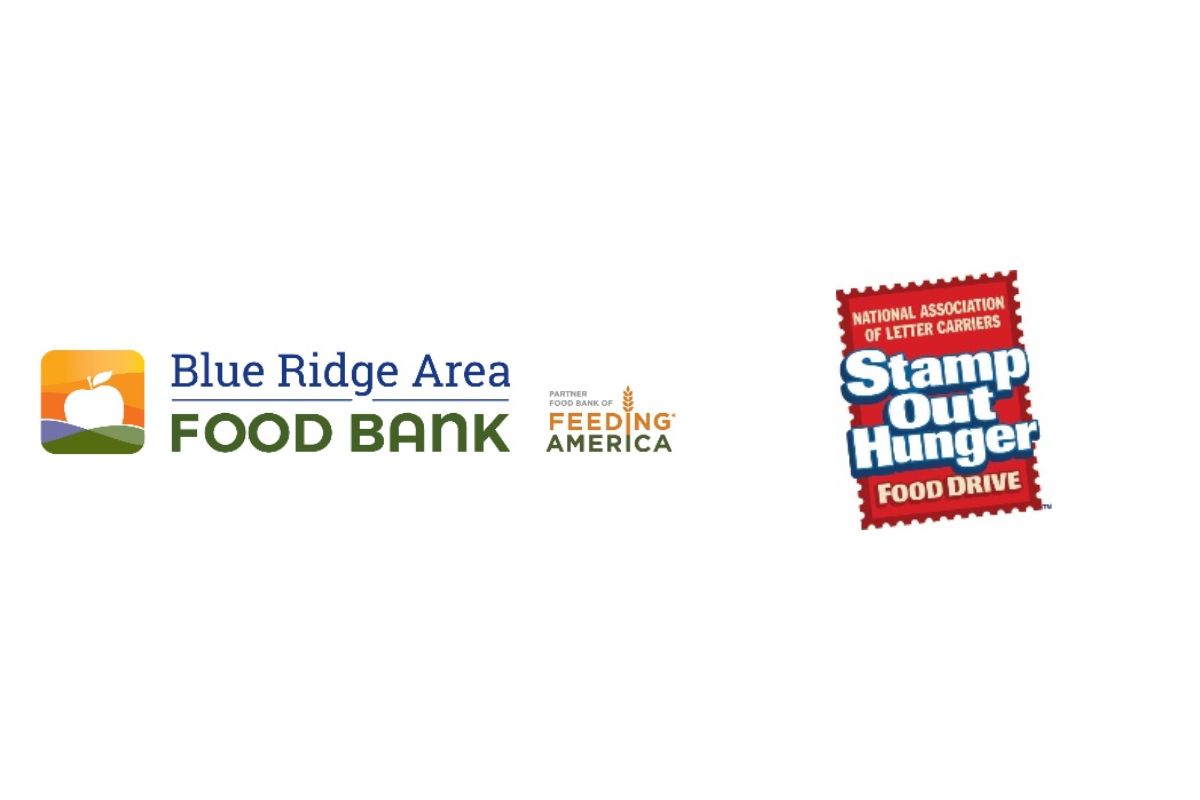 Stamp Out Hunger Food Drive and Blue Ridge Area Food Bank logos