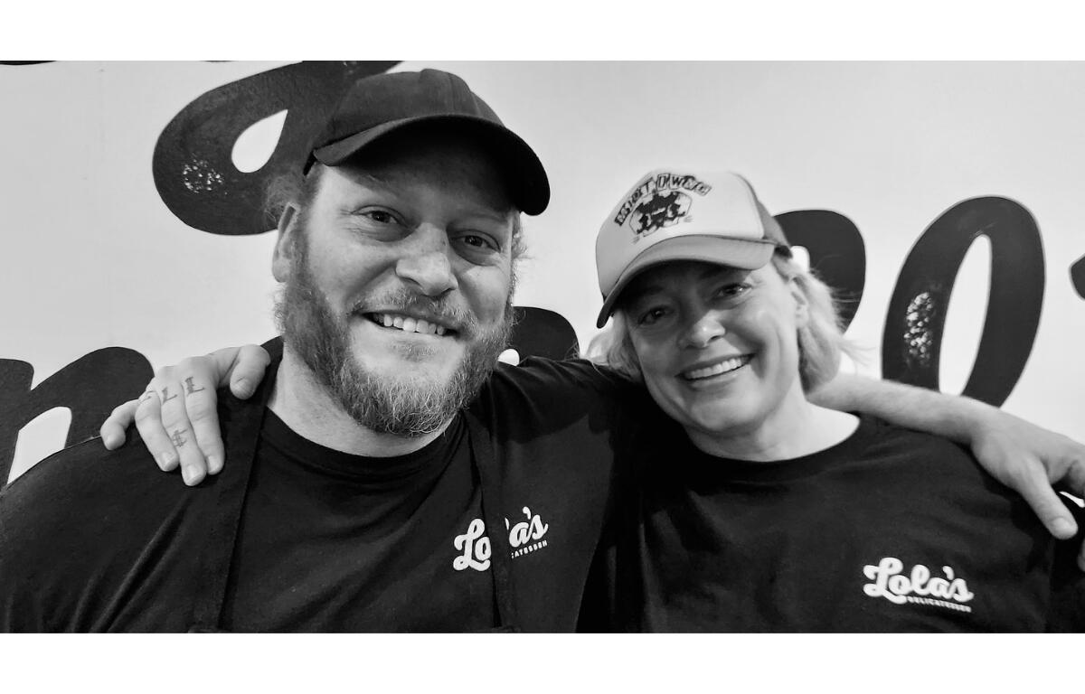 Logan Strawderman and Lauren Pendor, the owners of Lola's.