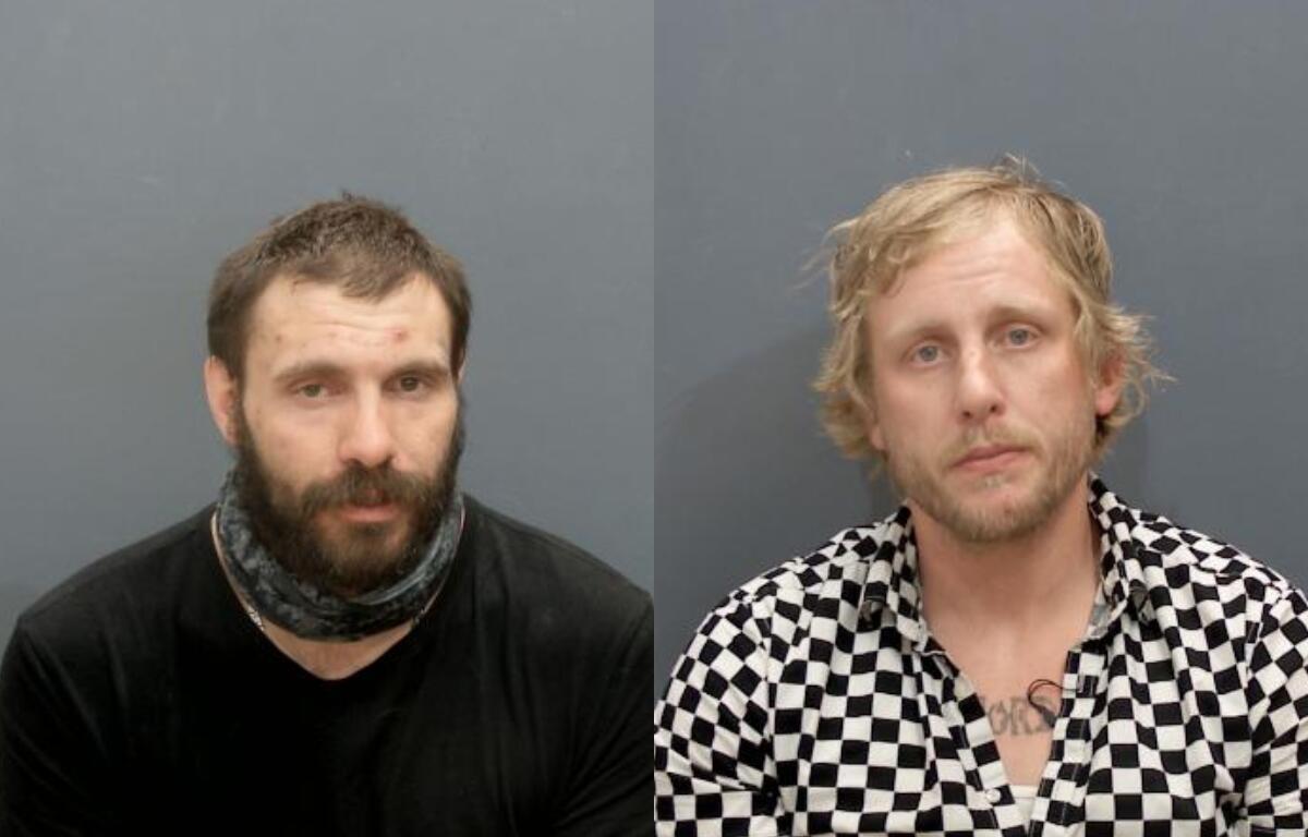 Mugshots of Joshua Talley and Andrew Ottinger.