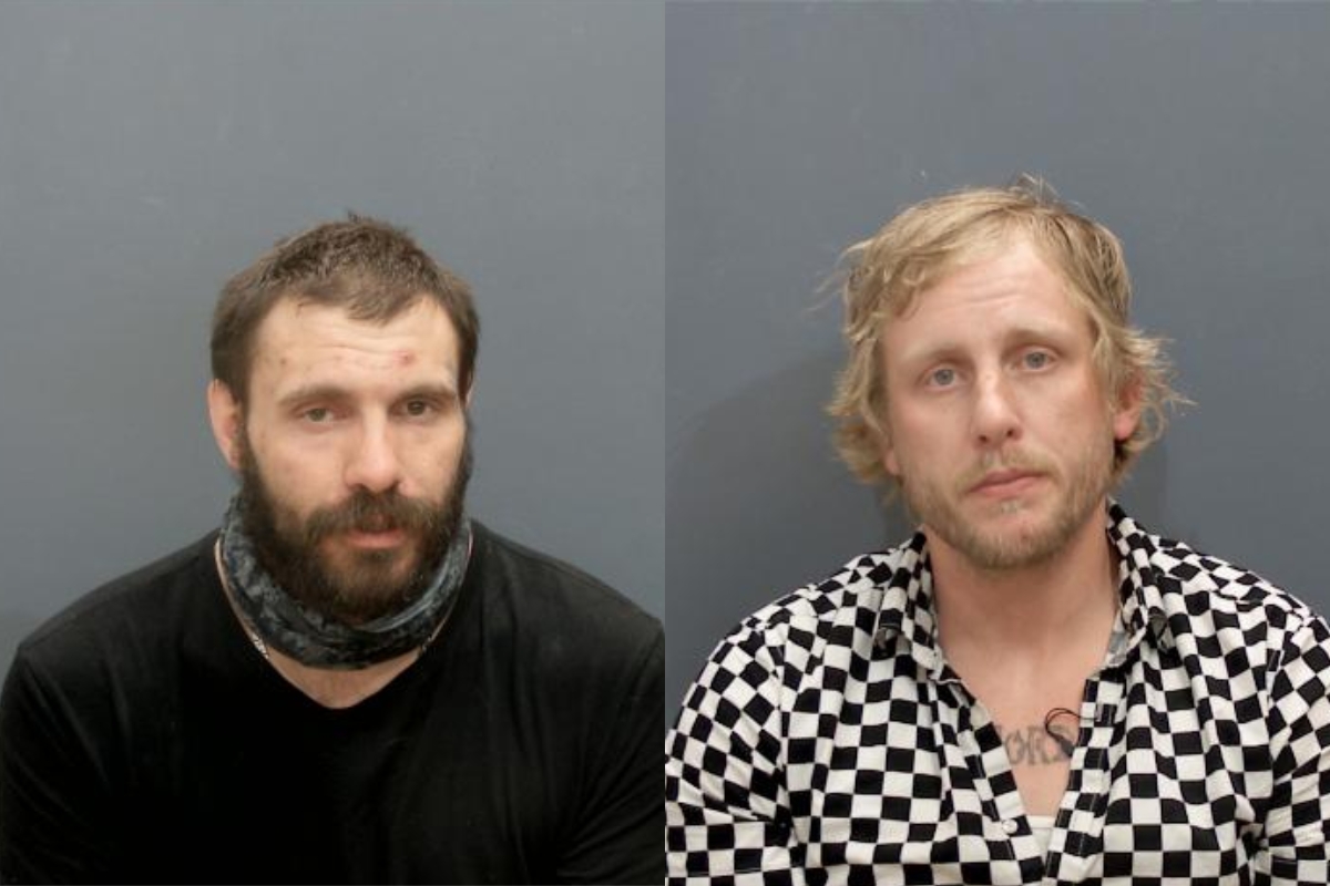 Mugshots of Joshua Talley and Andrew Ottinger.
