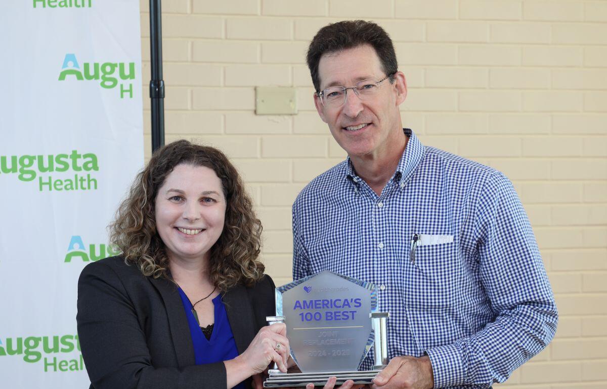 From left to right: Katharine Mongoven and Dr. Thomas R. Pereles