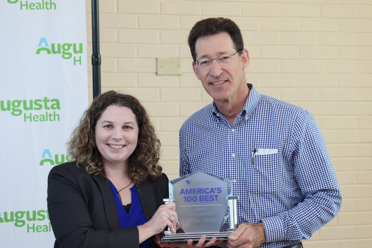 From left to right: Katharine Mongoven and Dr. Thomas R. Pereles