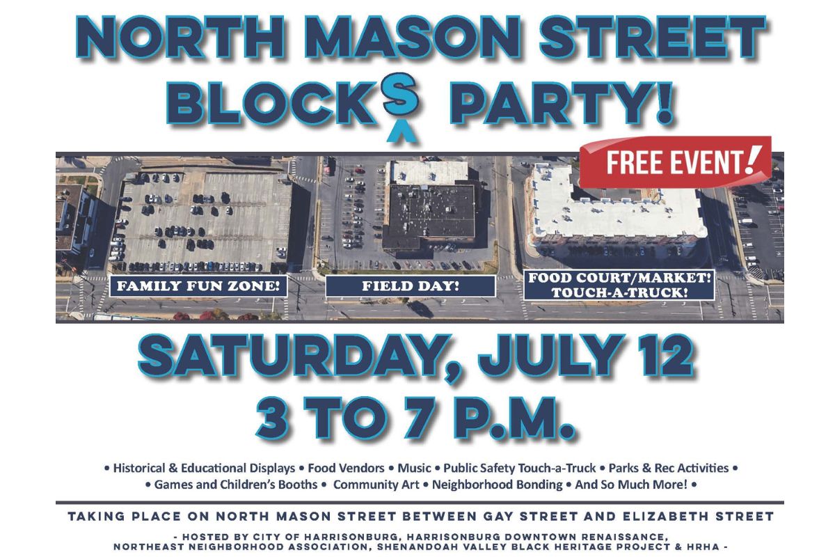 North Mason Street Block(s) Party flyer