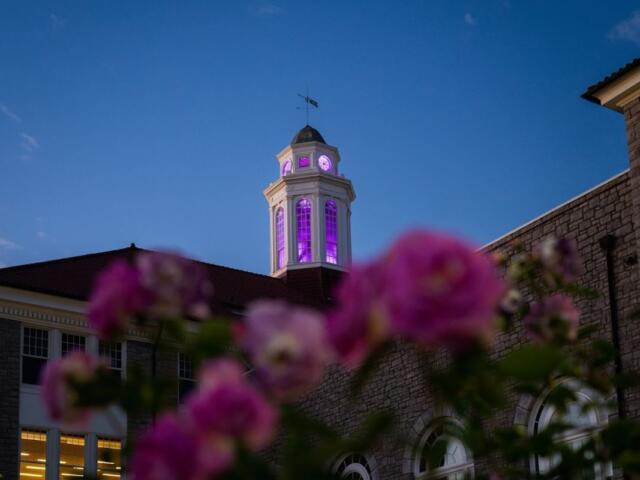 Aerial Sunset Vibrant Main Students Alumni Golden Wilson