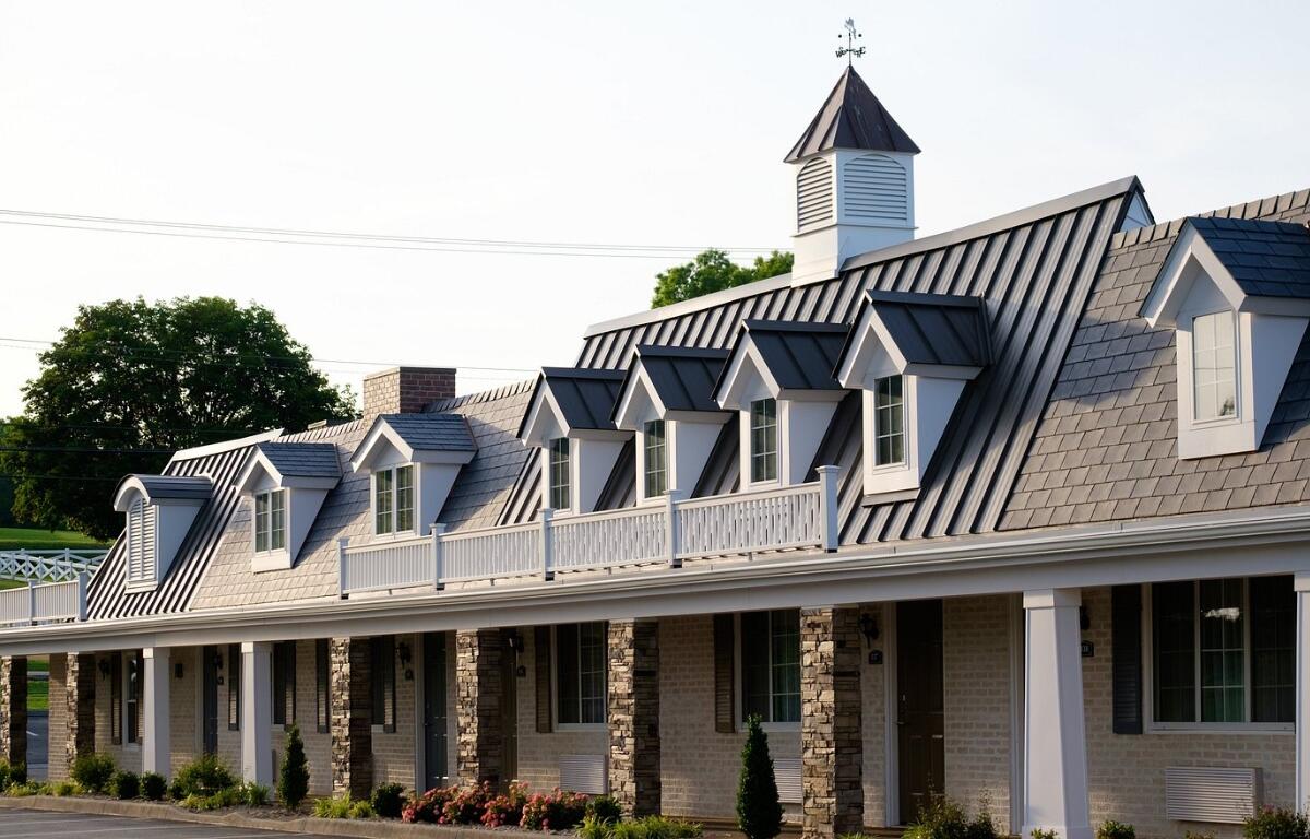 Outside of the village inn.