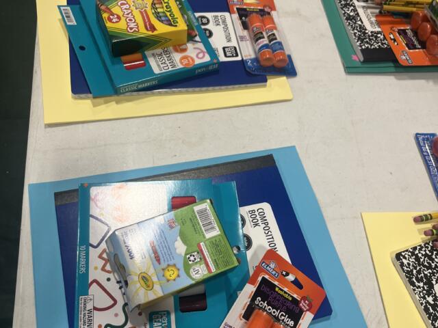 Supplies ready for backpacks for tools for schools
