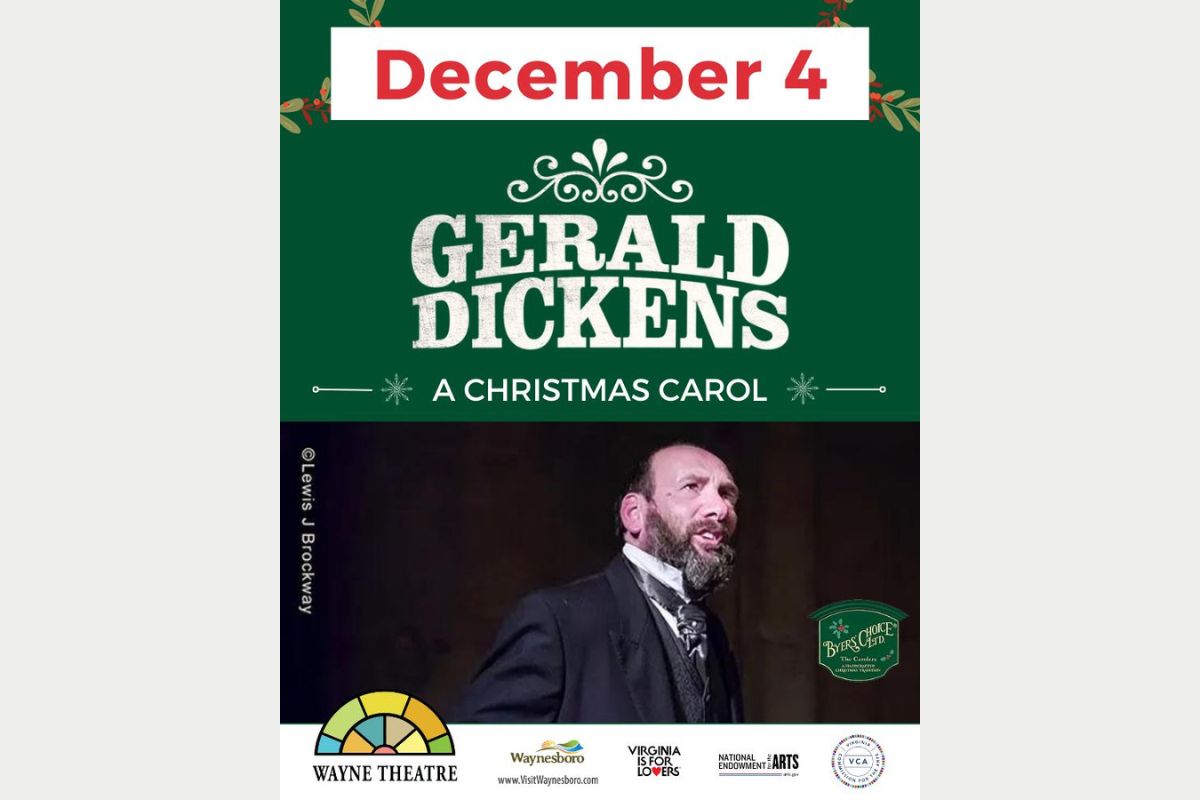 Gerald Dickens performs A Christmas Carol poster