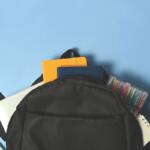 School supplies in a backpack.