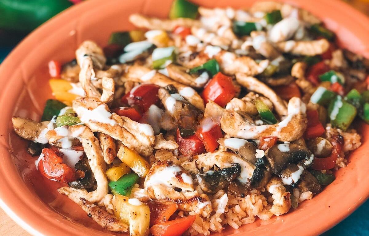 Arroz con pollo at El Charro.