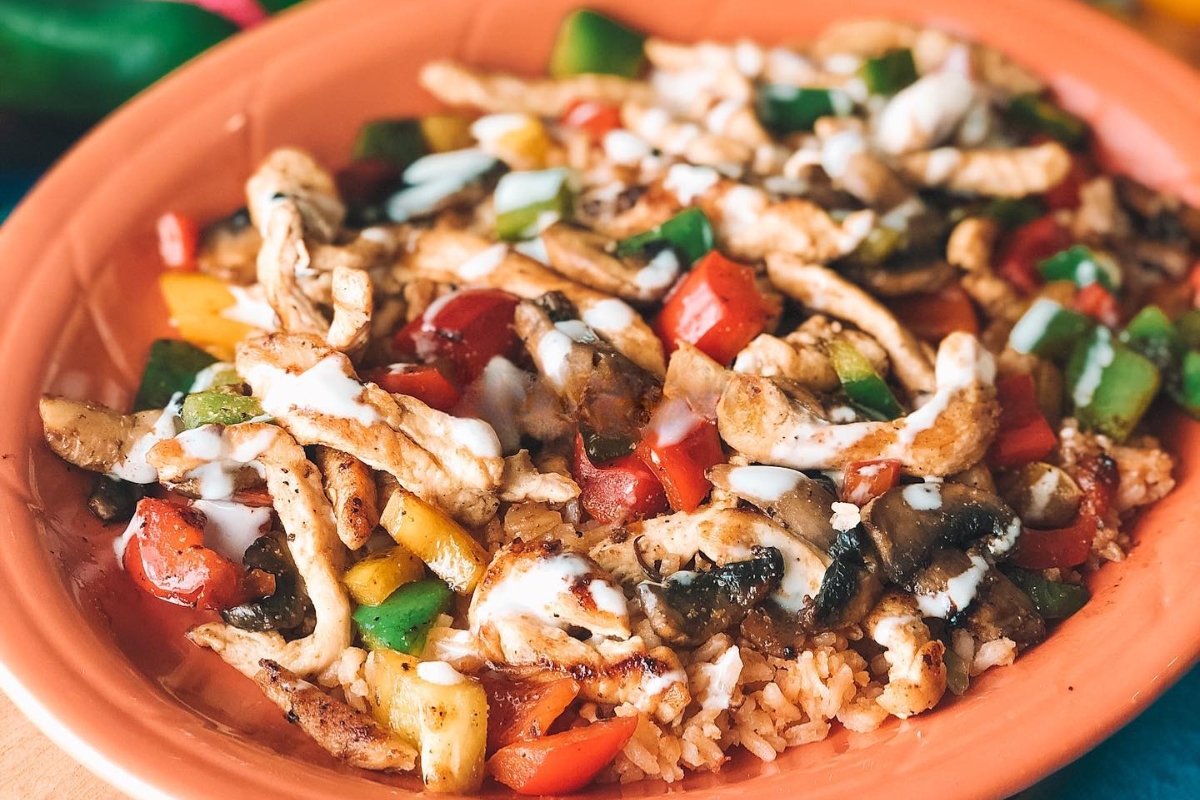 Arroz con pollo at El Charro.