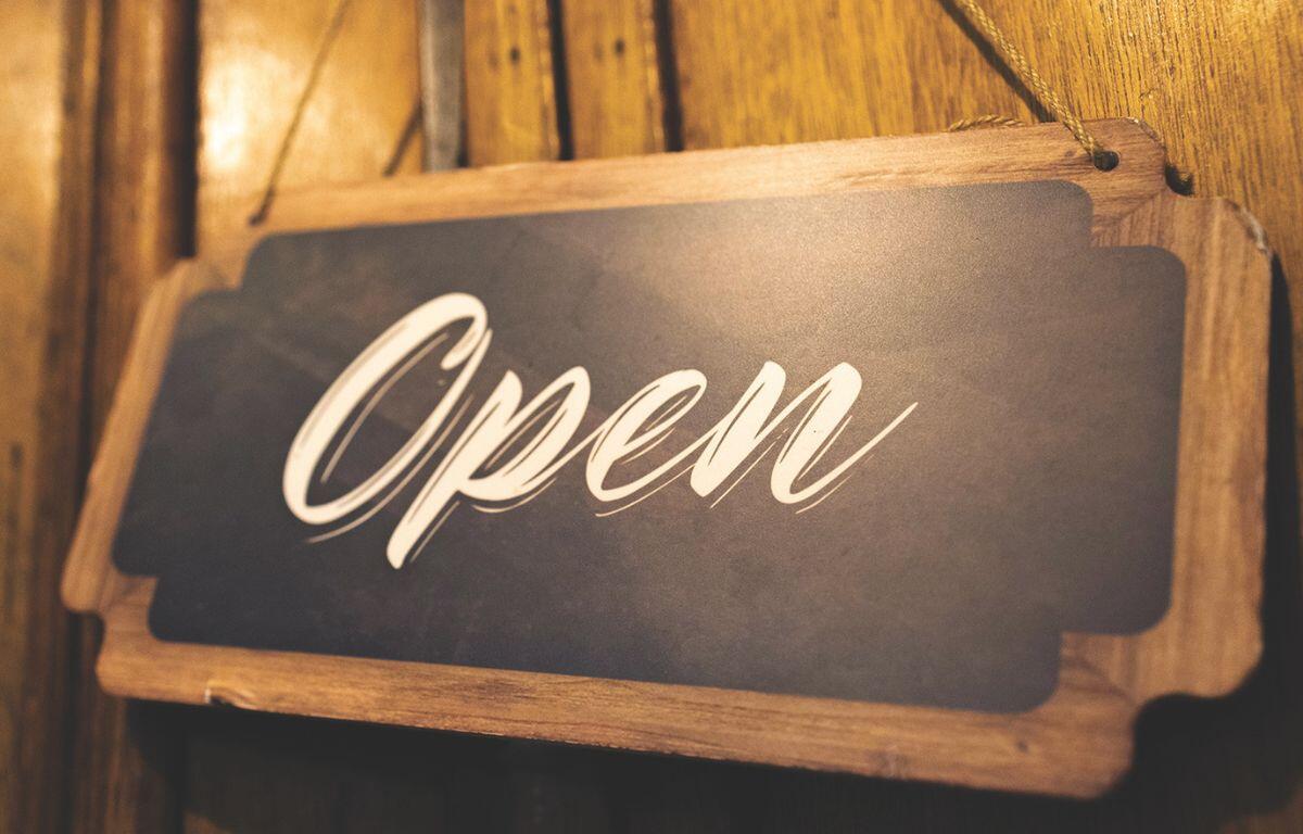 Open sign