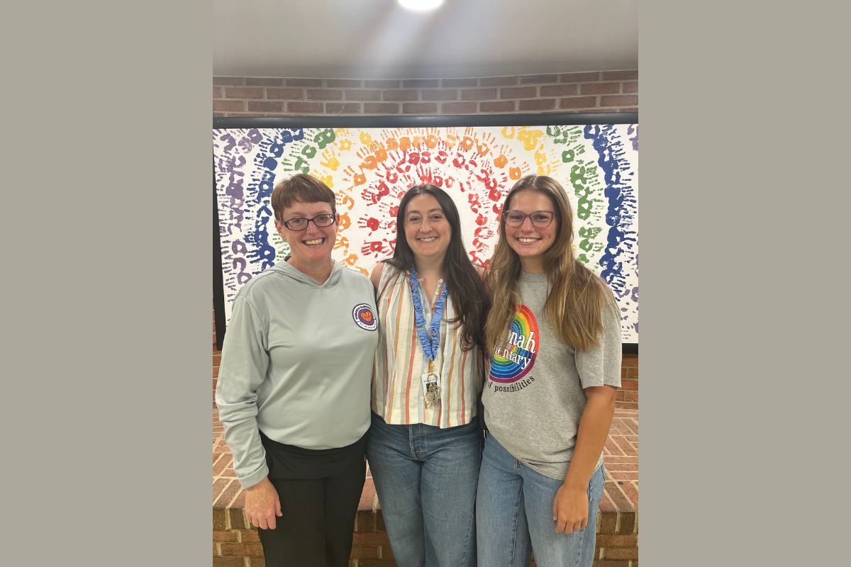 Wenonah Elementary counselors Megan Reed and Hannah Mills with school psychologist Amy Hutcherson