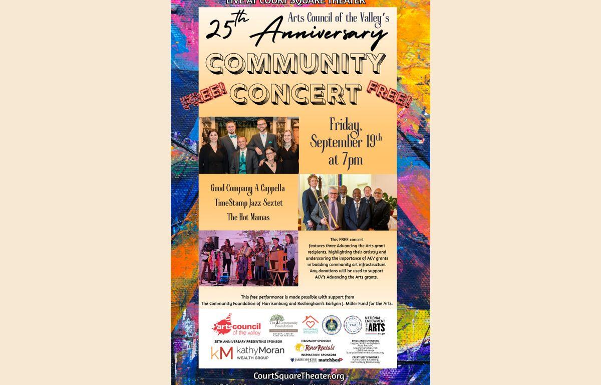 ACV Free Community Concert poster