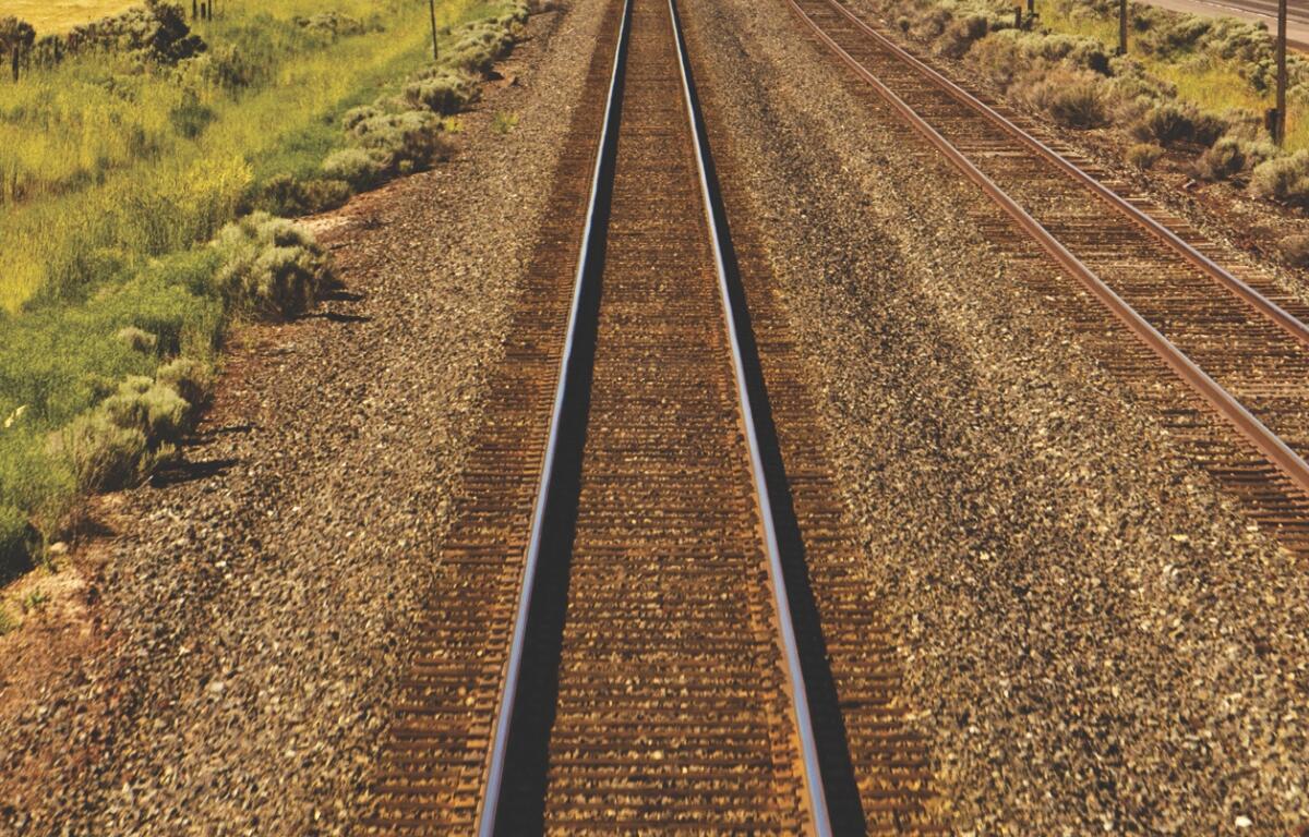 Overview of a railroad track