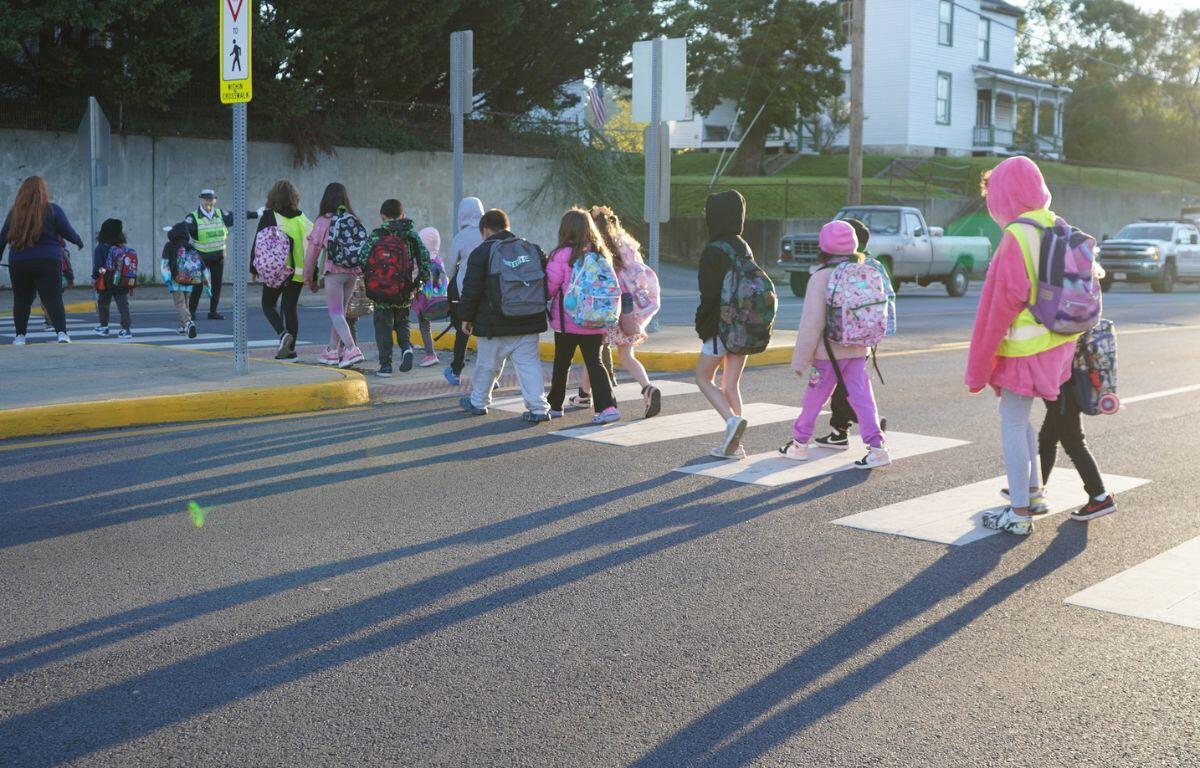 Waynesboro Public Schools Walk to school week last year