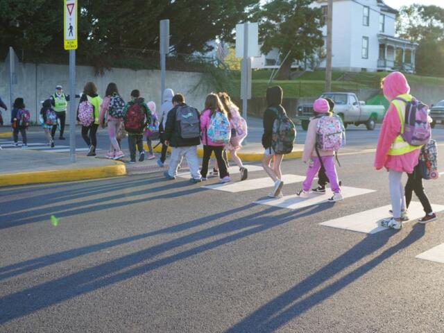 Waynesboro Public Schools Walk to school week last year