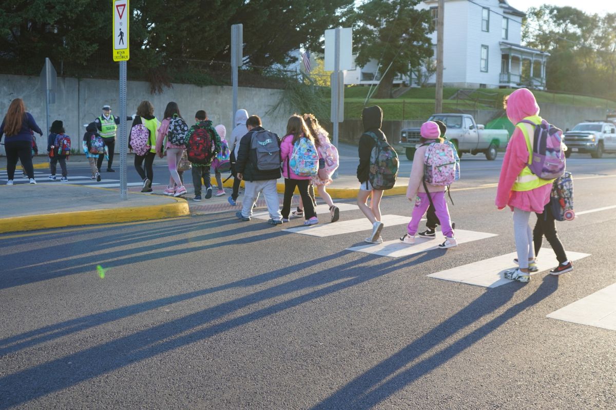 Waynesboro Public Schools Walk to school week last year