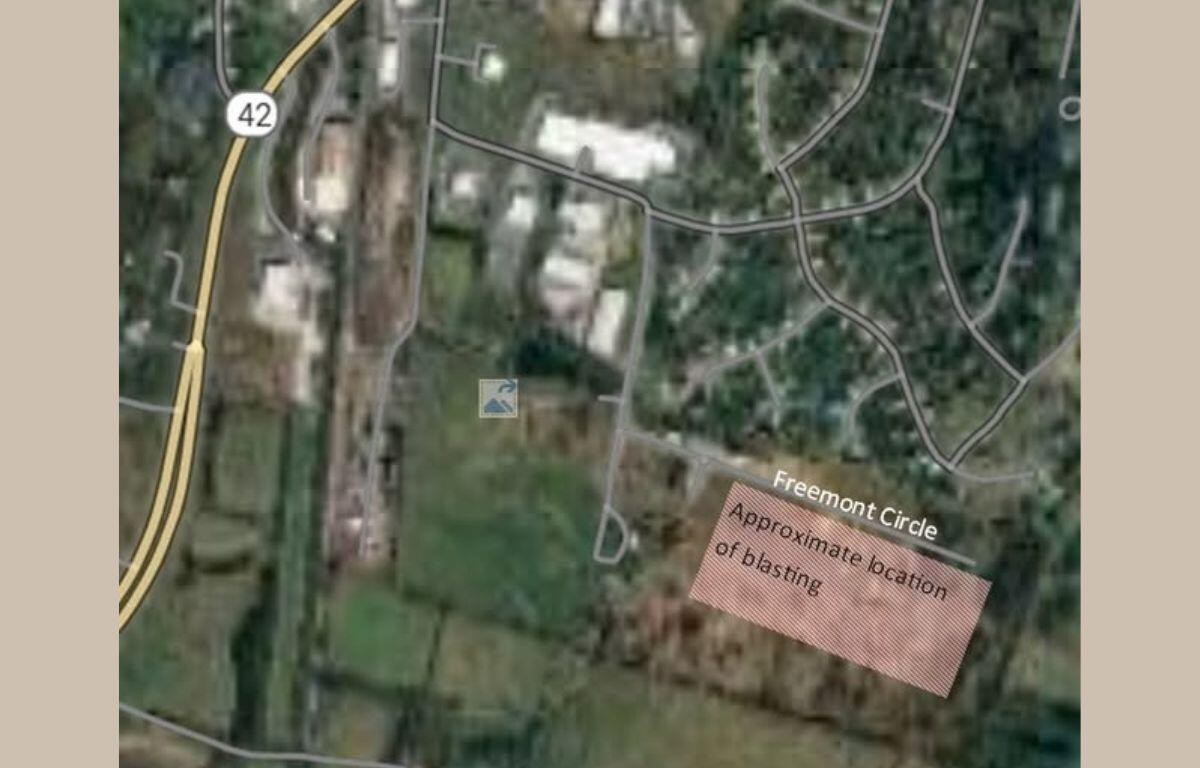 Town of Broadway construction map
