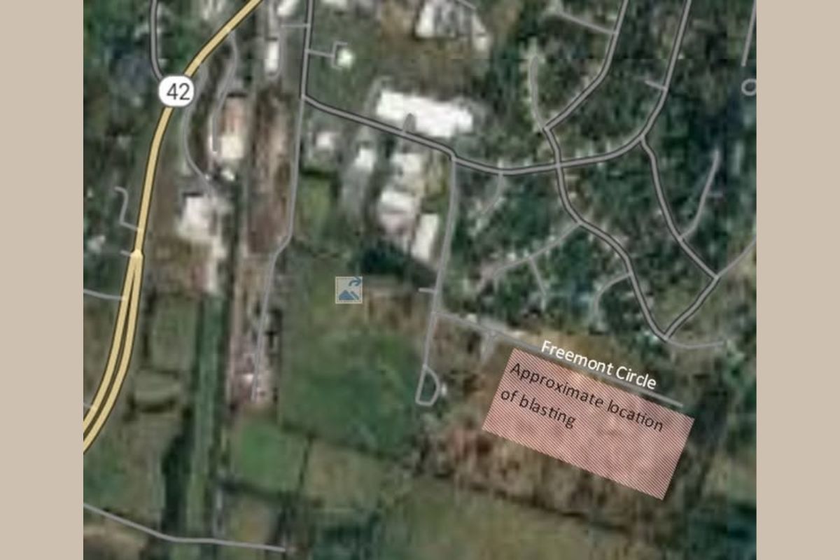 Town of Broadway construction map