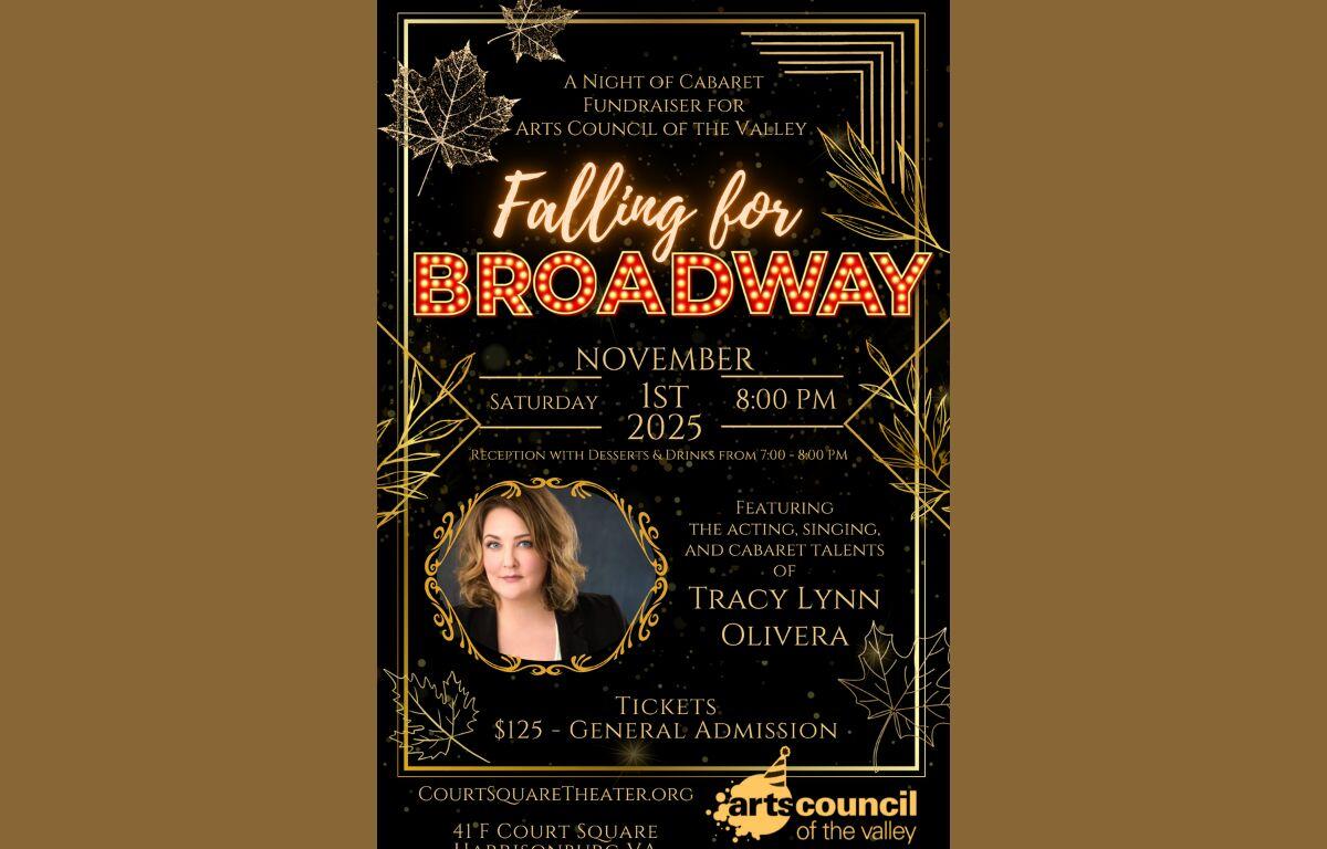 'Falling for Broadway: A Night of Cabaret' poster