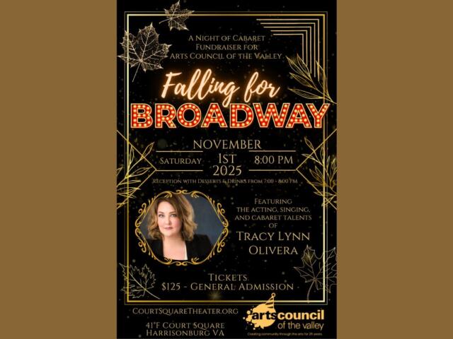 'Falling for Broadway: A Night of Cabaret' poster