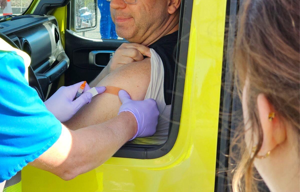 Drive-thru flu shot event from 2024.