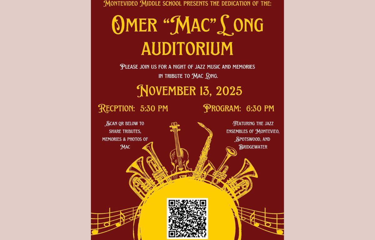 Omer “Mac” Long Auditorium poster