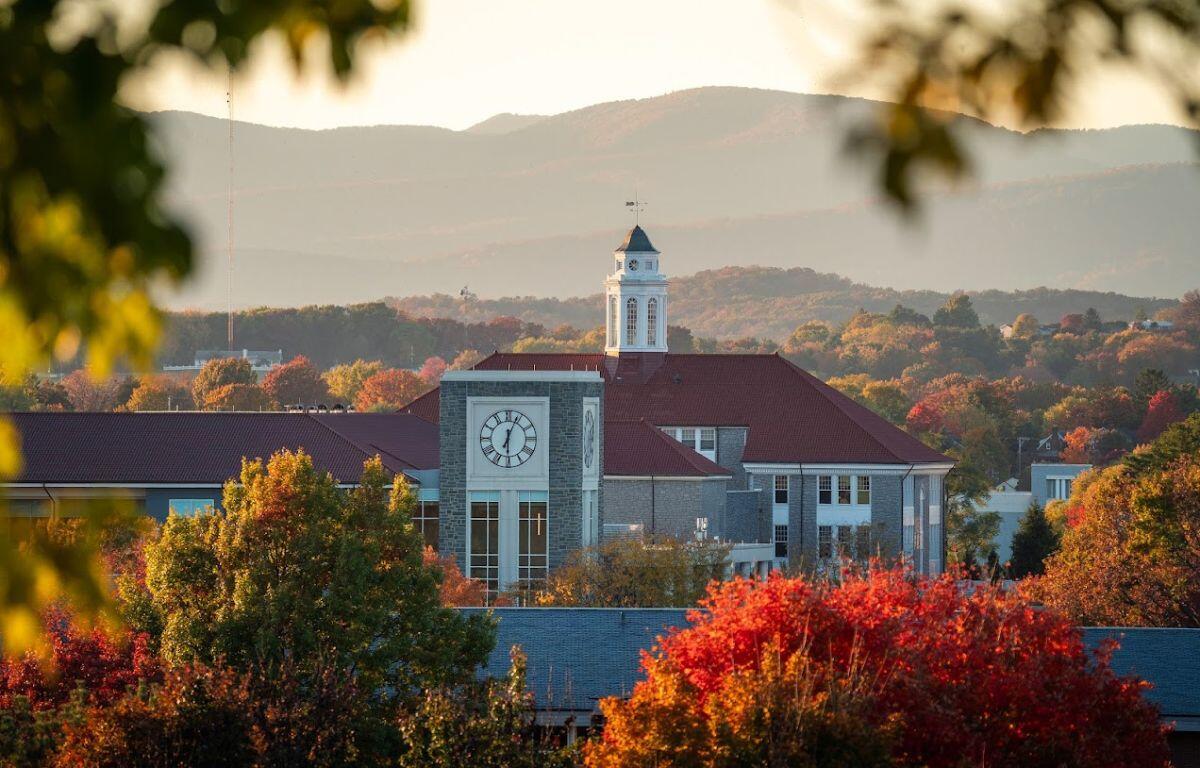 JMU Wilson Hall Fall Foliage