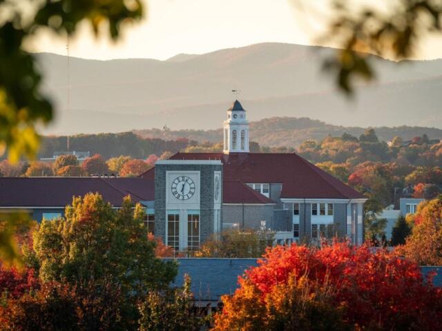 JMU Wilson Hall Fall Foliage